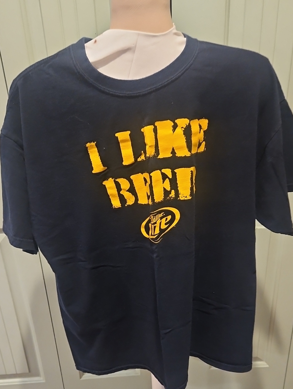 Men's Navy Blue 'I Like Beer' Graphic T-Shirt
